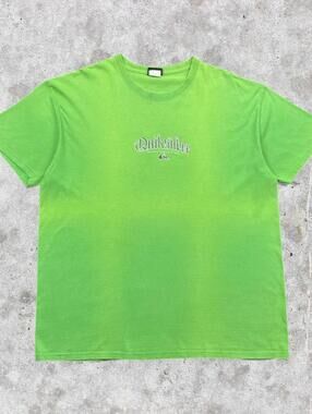 2000's Sunfaded Green Quiksilver Vancouver Graphic T-Shirt